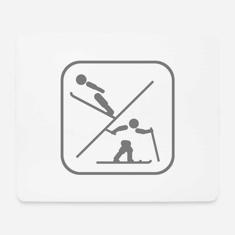 nordic combined - Mousepad (Querformat) - Weiß