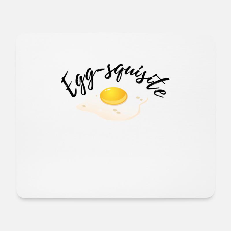 Egg-squisite - Mousepad (Querformat) - Weiß