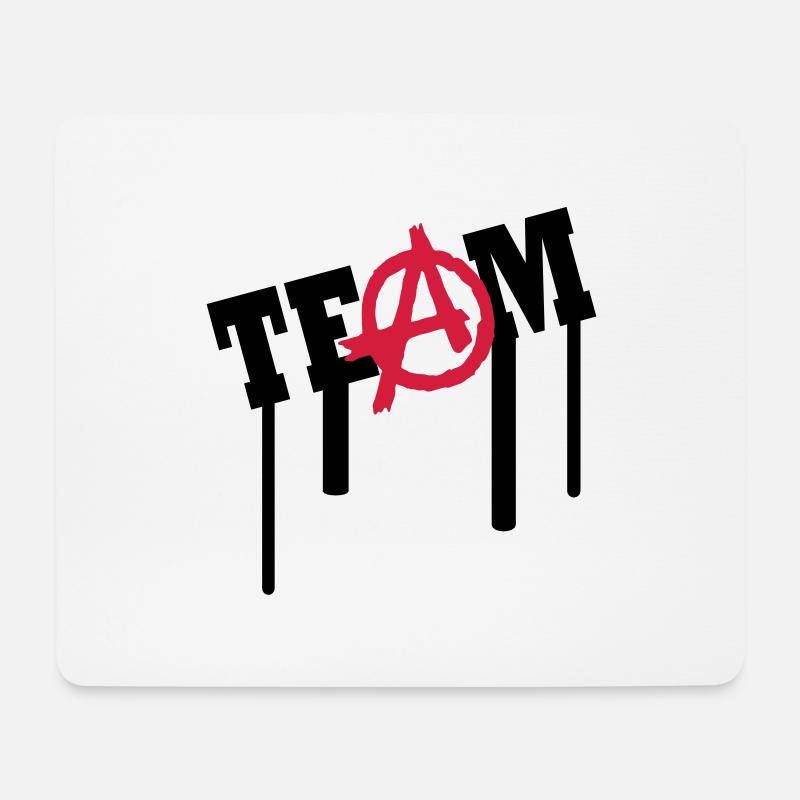 a team graffiti - Mousepad (Querformat) - Weiß