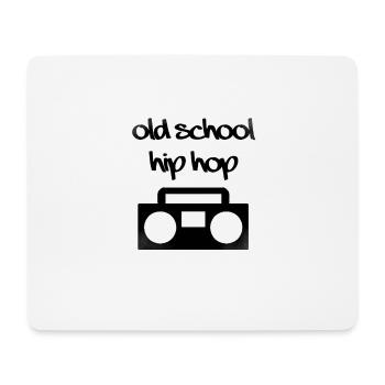 Hip hop old school - Tapis de souris (format paysage) - blanc - Devant