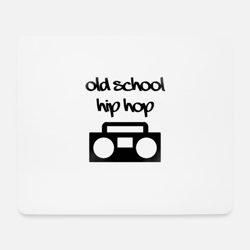 Old School Hip Hop - Mouse Pad (horizontal) - white