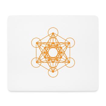 Metatrons Cube 9 - Mouse Pad (horizontal) - white - Front