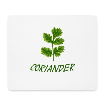 Coriander with lettering - Mouse Pad (horizontal) - white - Front