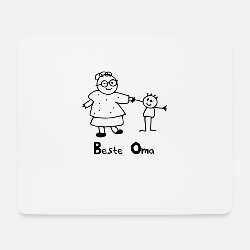 Beste Oma - Mousepad (Querformat) - Weiß