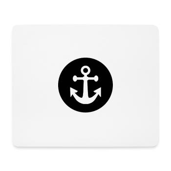 Anker - Mousepad (Querformat) - Weiß - Vorne