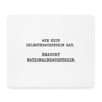Nationalität | Gegen Nazis Antifa Geschenkidee - Mousepad (Querformat) - Weiß - Vorne