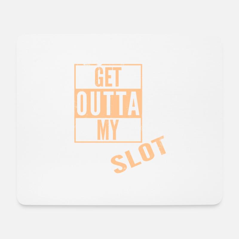 West Coast Swing Get Outta My Slot Westie Geschenk - Mousepad (Querformat) - Weiß