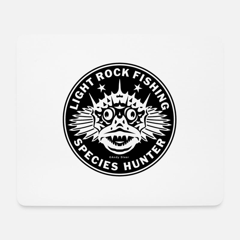 LRF-Artenjäger Logo 01 - Mousepad (Querformat) - Weiß