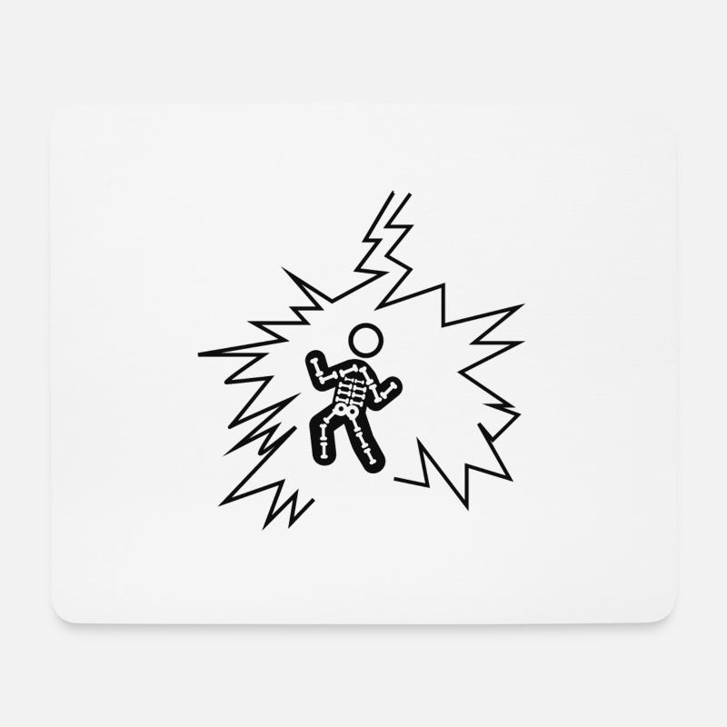 Superhero Superheld - Mousepad (Querformat) - Weiß