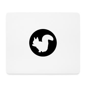 écureuil - Tapis de souris (format paysage) - blanc - Devant