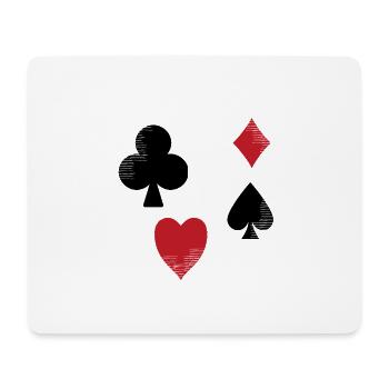 poker - Mouse Pad (horizontal) - white - Front