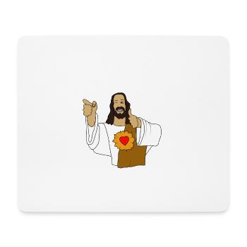 Jesus Meme God funny funny shirt chrétien - Tapis de souris (format paysage) - blanc - Devant