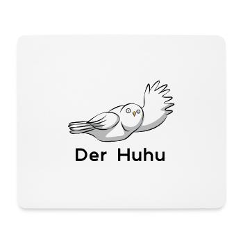 Der Huhu - Mousepad (Querformat) - Weiß - Vorne