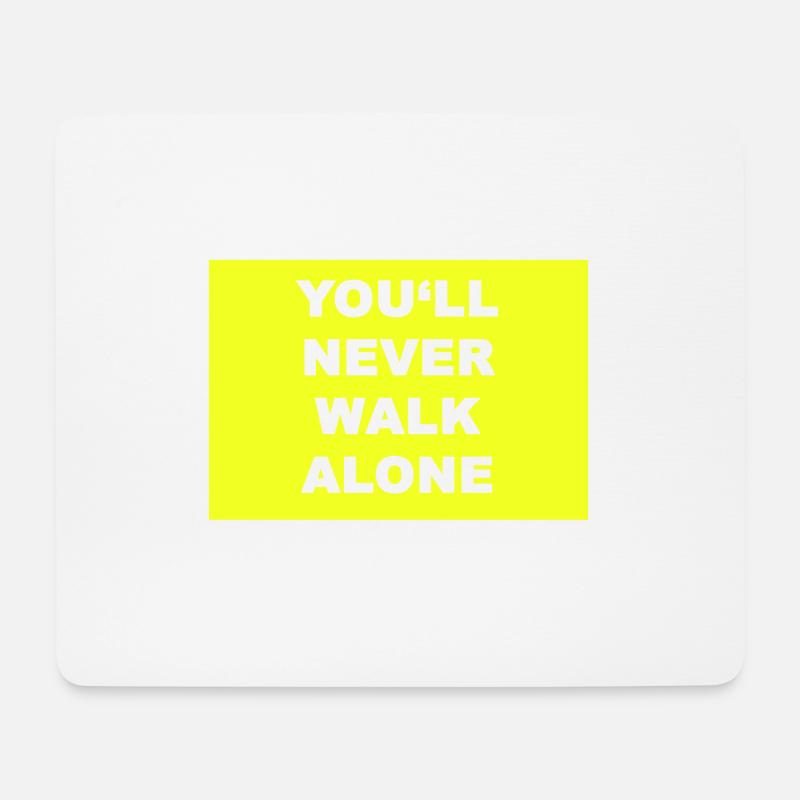 you never walk alone im Dortmund Style - Mousepad (Querformat) - Weiß