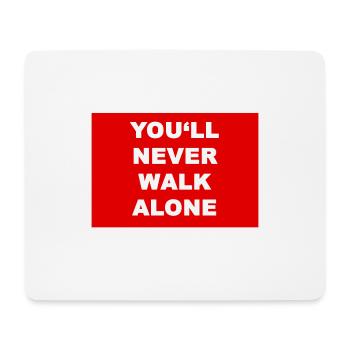 you never walk alone RED's style - Mouse Pad (horizontal) - white - Front