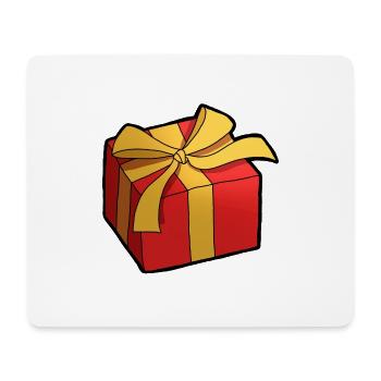 cadeau - Tapis de souris (format paysage) - blanc - Devant