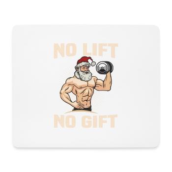 NO LIFT NO GIFT - Tapis de souris (format paysage) - blanc - Devant