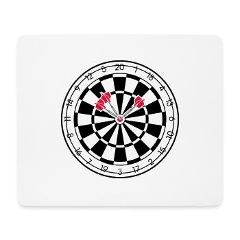 Darts - Mousepad (Querformat) - Weiß - Vorne