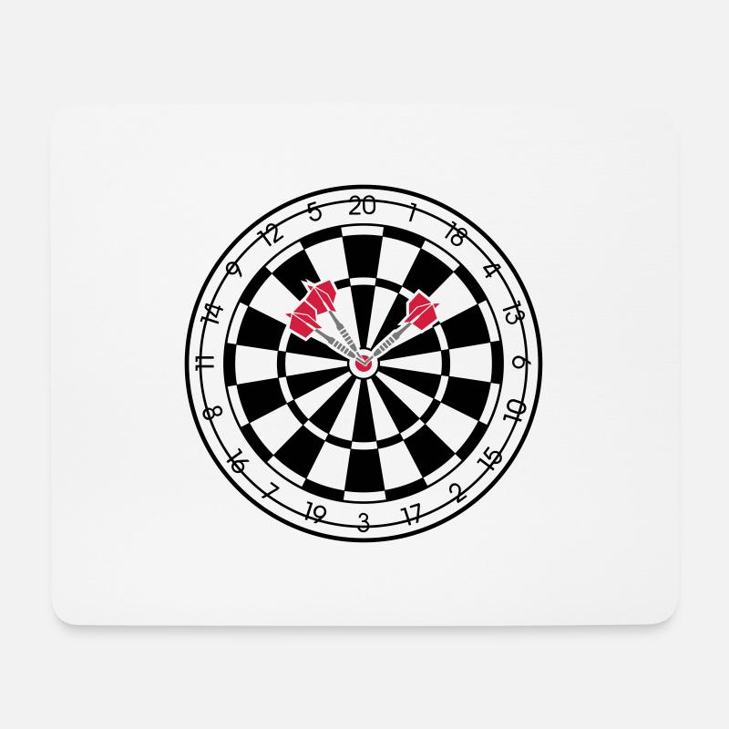 Darts - Mousepad (Querformat) - Weiß
