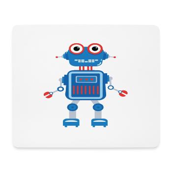 Funky robot - Mouse Pad (horizontal) - white - Front