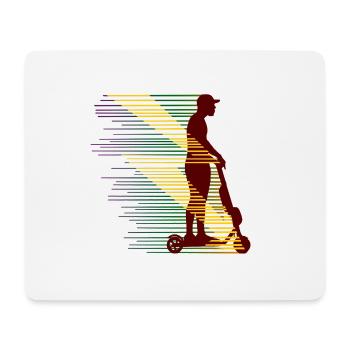 Electric Scooter E-Scooter City Scooter Gift Idea b - Mouse Pad (horizontal) - white - Front