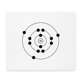 Atom - Mousepad (Querformat) - Weiß - Vorne