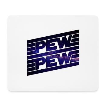 PewPew Sci Fi - Tapis de souris (format paysage) - blanc - Devant