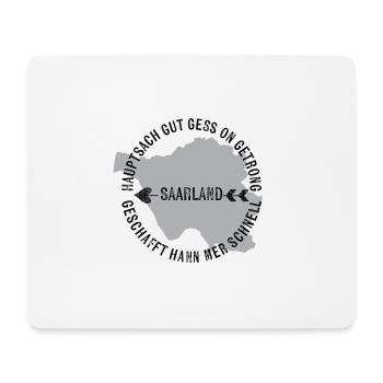 Saarland Hauptsach gut gess - Mousepad (Querformat) - Weiß - Vorne