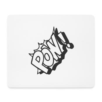 Comic Pow - Mousepad (Querformat) - Weiß - Vorne