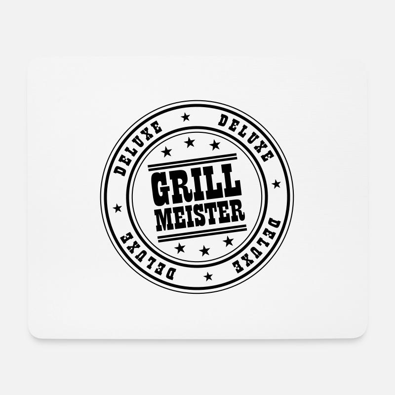 Grillmeister Deluxe - Mousepad (Querformat) - Weiß