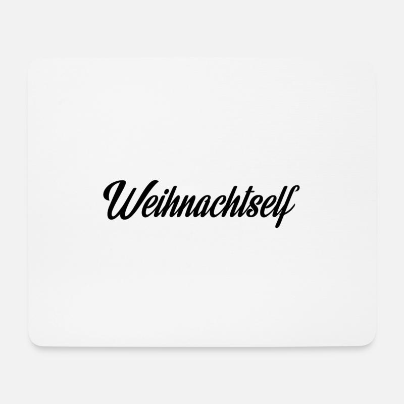 Weihnachtself - Mousepad (Querformat) - Weiß