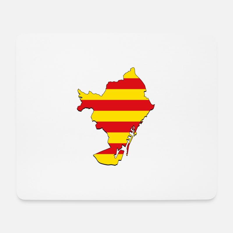 Catalunya Barcelona - Mousepad (Querformat) - Weiß