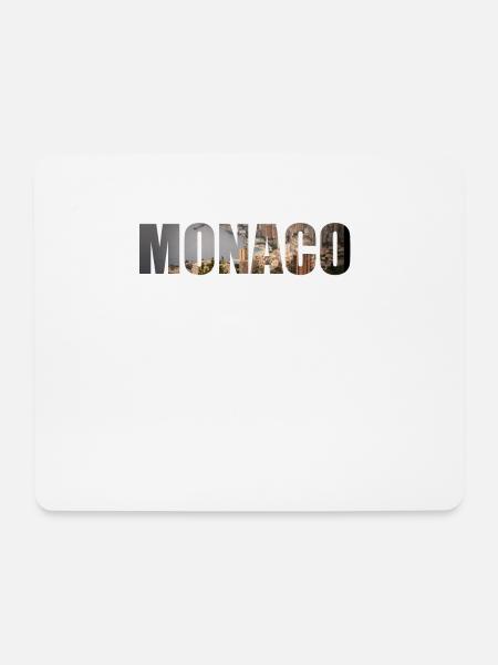 Monaco - Mousepad (Querformat) - Weiß