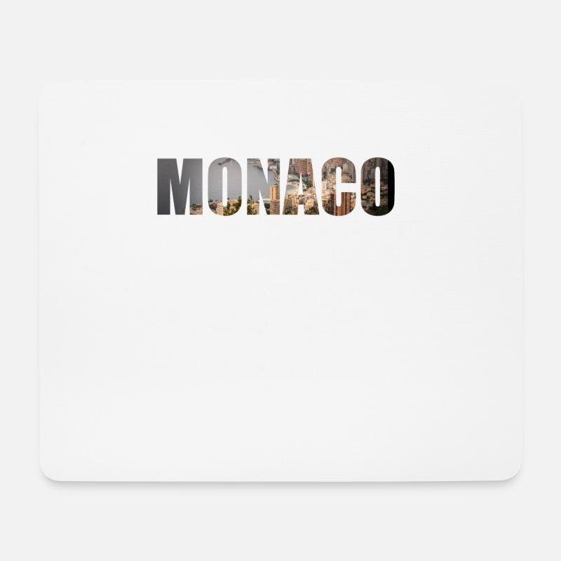 Monaco - Mousepad (Querformat) - Weiß