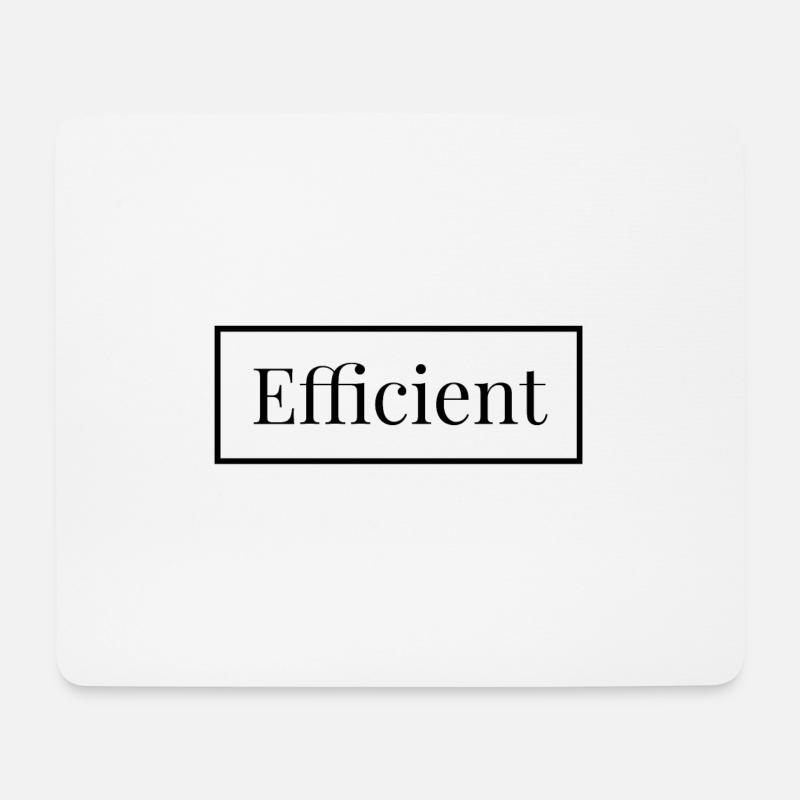 Effizient - englisch - Mousepad (Querformat) - Weiß