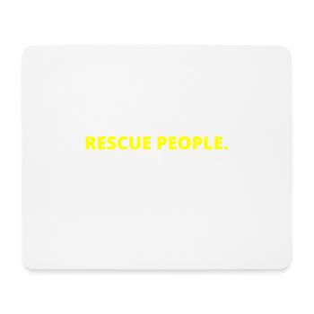 Eat Sleep Rescue People Fire Brigade Paramedic Doctor - Mouse Pad (horizontal) - white - Front