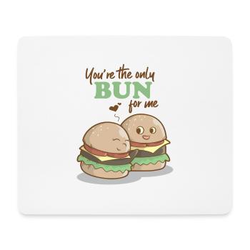 Doux cadeau Saint Valentin Burger drôle - Tapis de souris (format paysage) - blanc - Devant