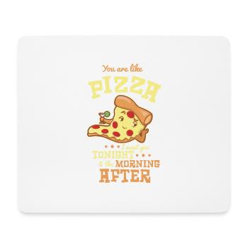 Lustiges Pizza T-Shirt Geschenk Valentinstag - Mousepad (Querformat) - Weiß - Vorne