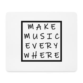 Faire de la musique partout - Tapis de souris (format paysage) - blanc - Devant