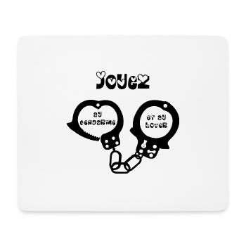 JOUEZ AU GENDARME ET AU LOVER ! - Jeux de Mots - Tapis de souris (format paysage) - blanc - Devant