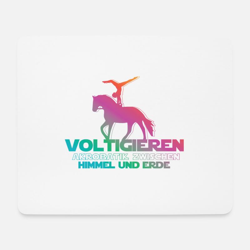 Voltigieren - Mousepad (Querformat) - Weiß