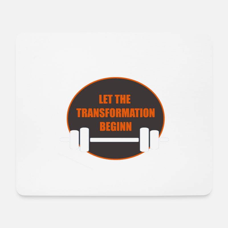 Let the Transformation beginn - Mousepad (Querformat) - Weiß