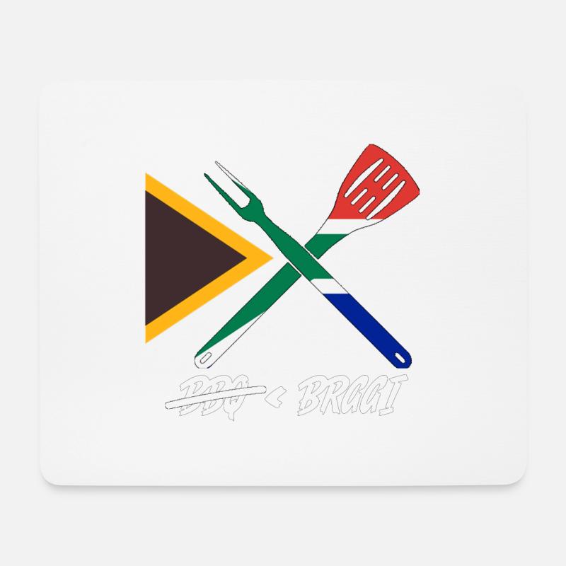 Grill < Braai - Mousepad (Querformat) - Weiß