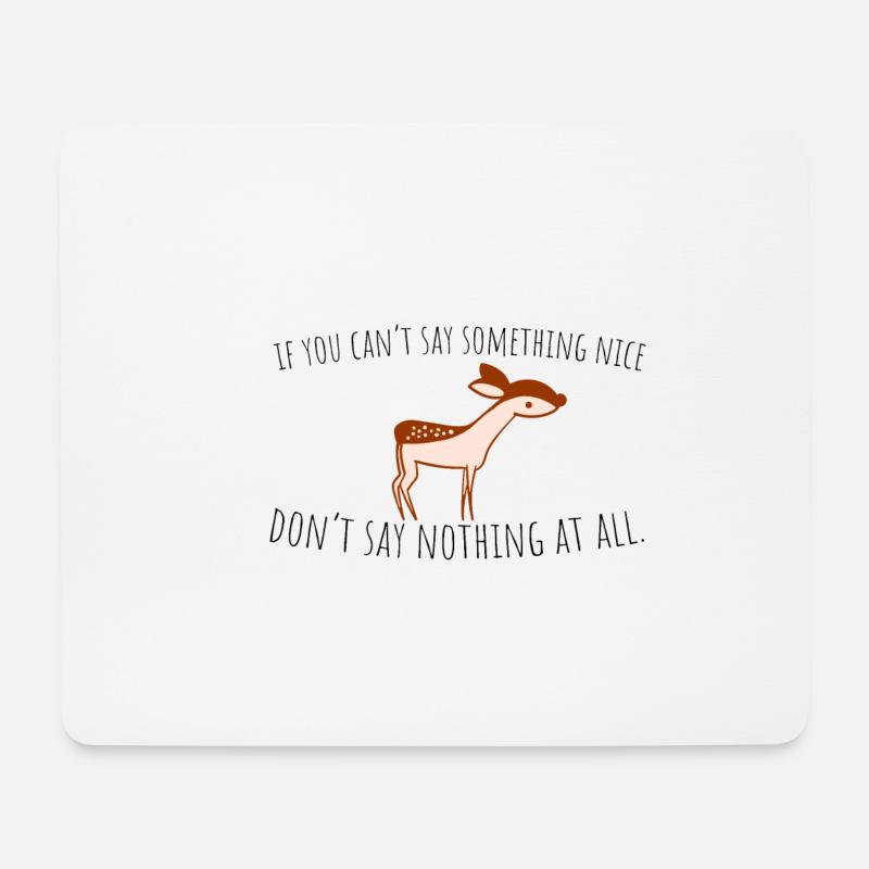 bambi - Mousepad (Querformat) - Weiß