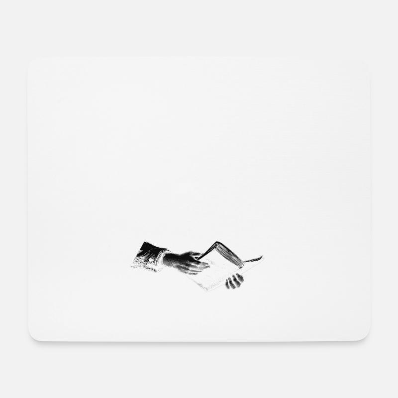 Christliche Kleidung antworte dem Teufel Bibel - Mousepad (Querformat) - Weiß