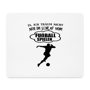Idée cadeau joueur de football - Tapis de souris (format paysage) - blanc - Devant