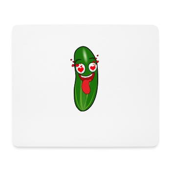 In love cucumber gürkchen funny gift - Mouse Pad (horizontal) - white - Front