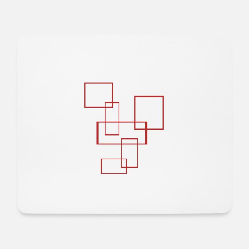 Rechtecke - Mousepad (Querformat) - Weiß
