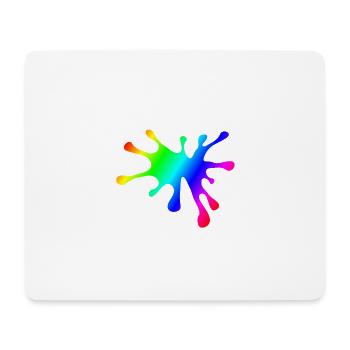 Des taches de peinture | Couleur peintre Idée de cadeau - Tapis de souris (format paysage) - blanc - Devant