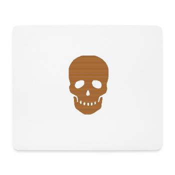 Tête de mort | Far West Pirates crâne cadeau - Tapis de souris (format paysage) - blanc - Devant